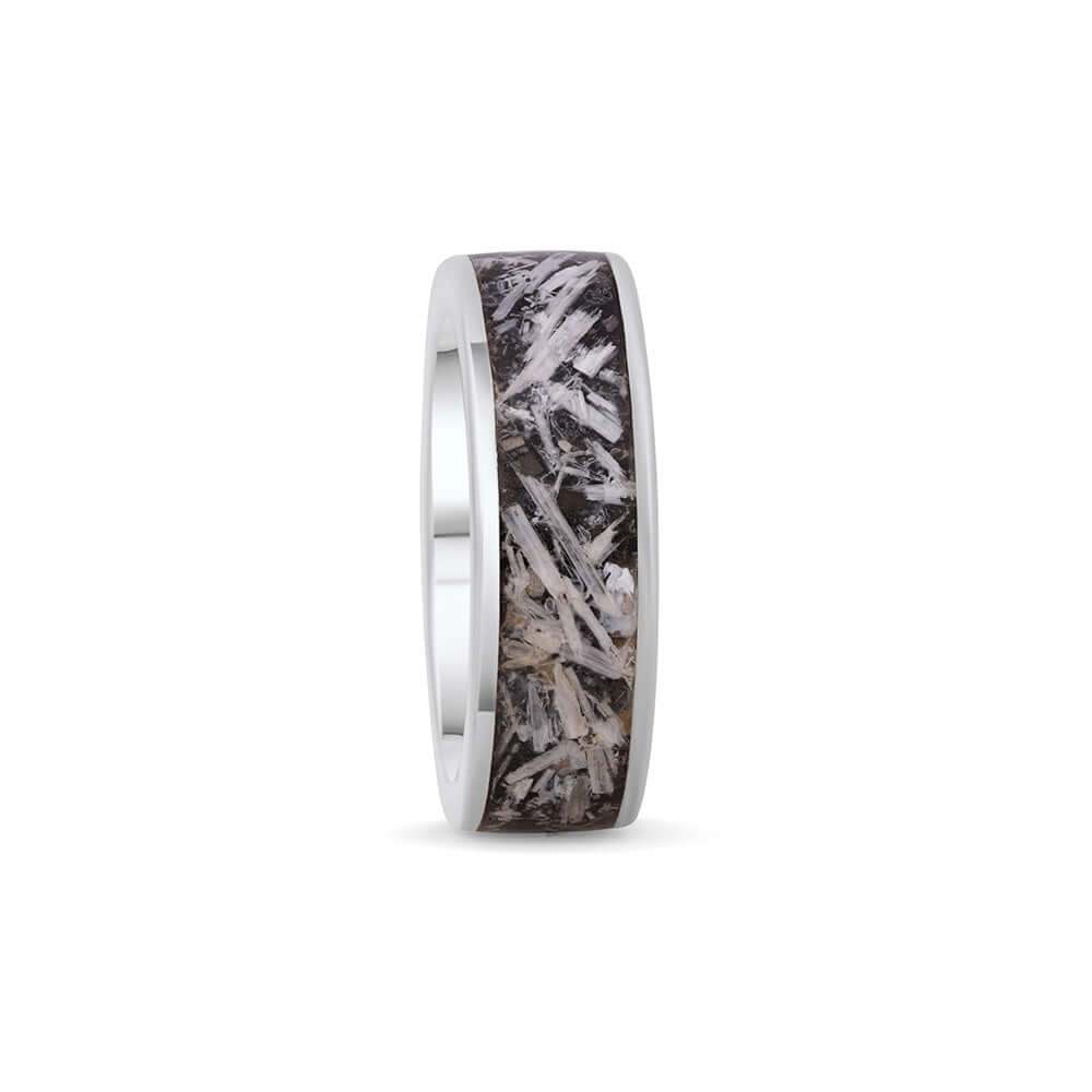 EHD - GODDESS Ring 925 Sterling Silver | Selenite Shungite Neodymium Magnetic-the-taste.com